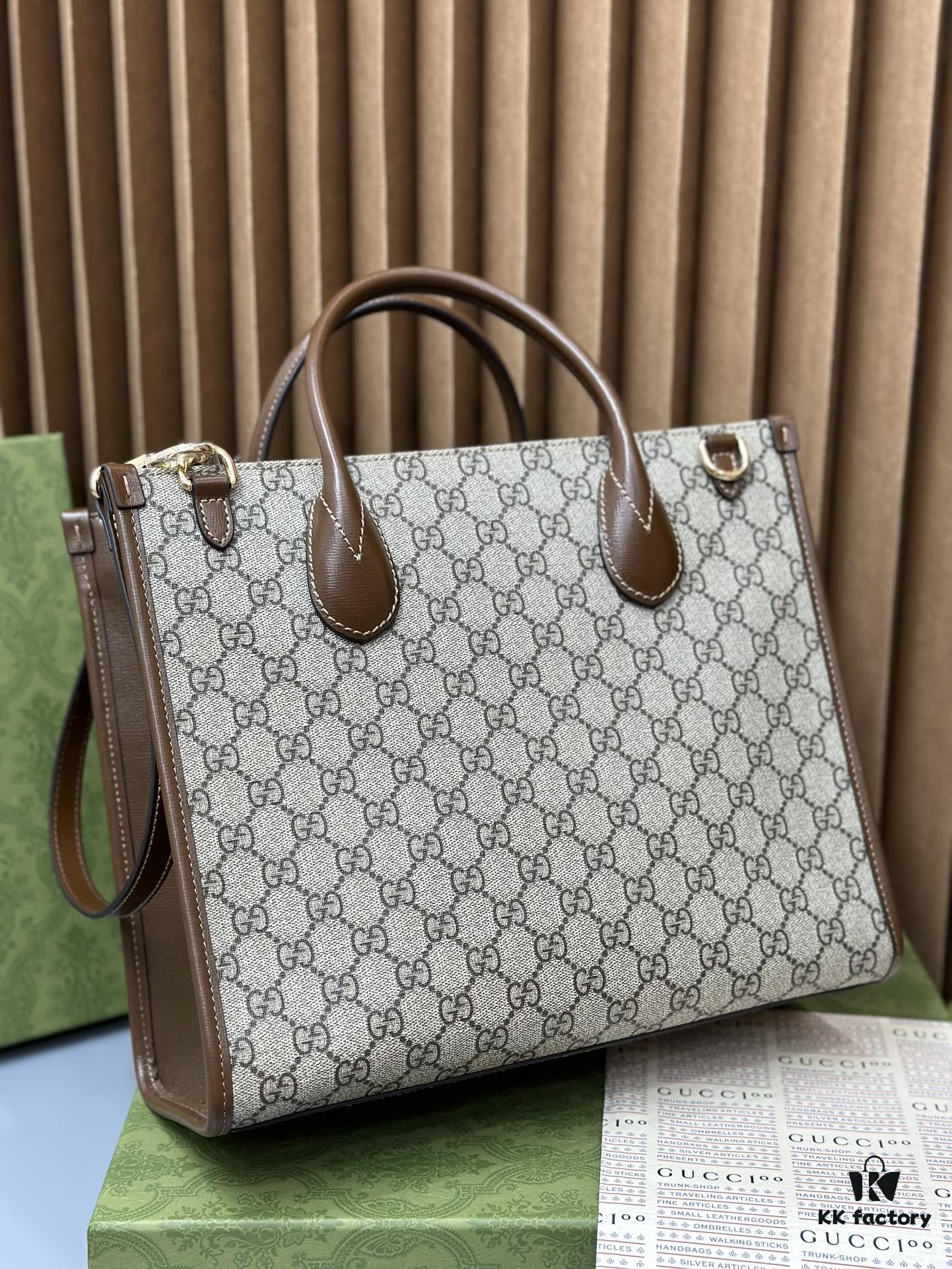 Original Leather Gucci Tote Classic 31