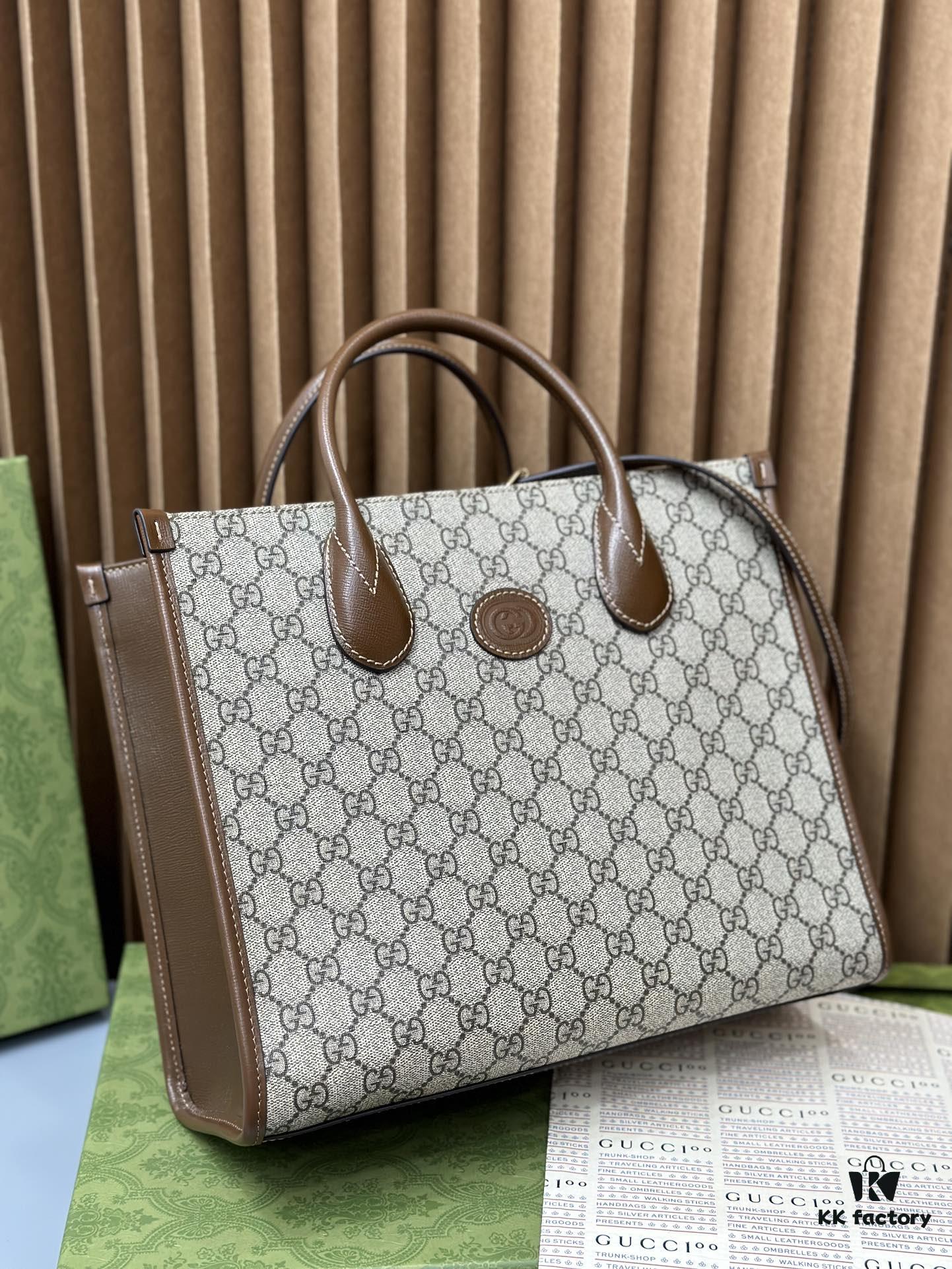 Original Leather Gucci Tote Classic 31