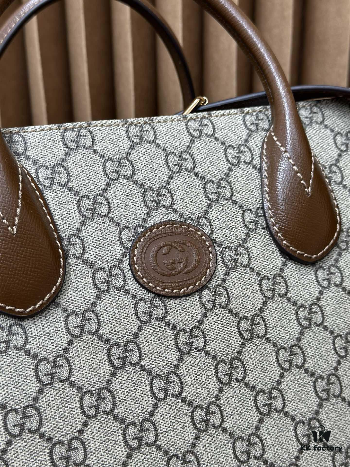 Original Leather Gucci Tote Classic 31