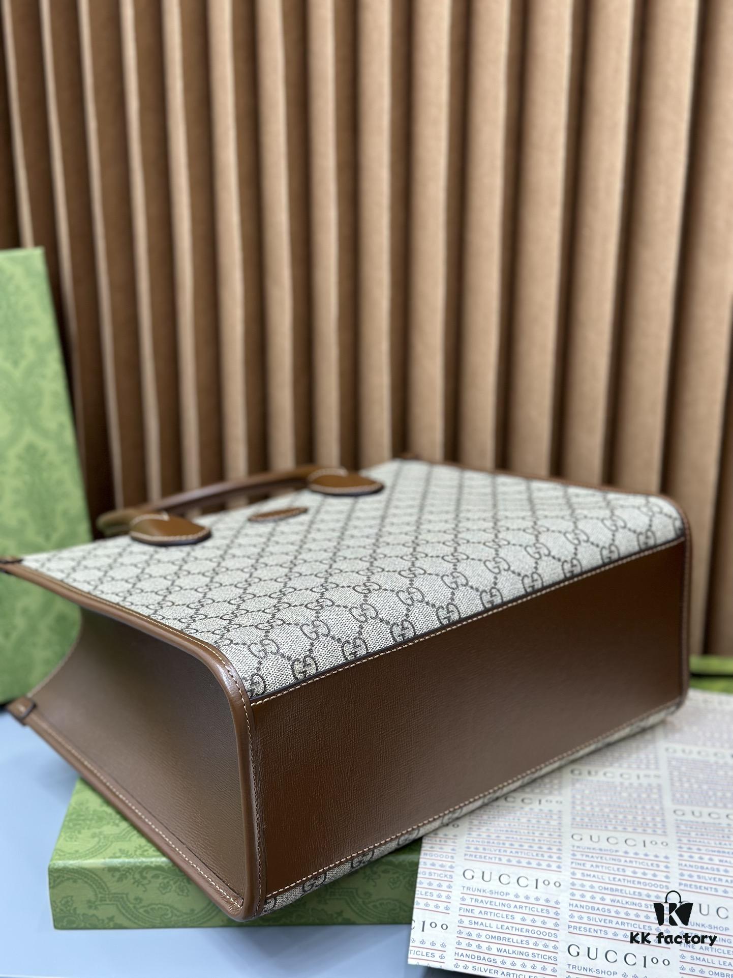 Original Leather Gucci Tote Classic 31