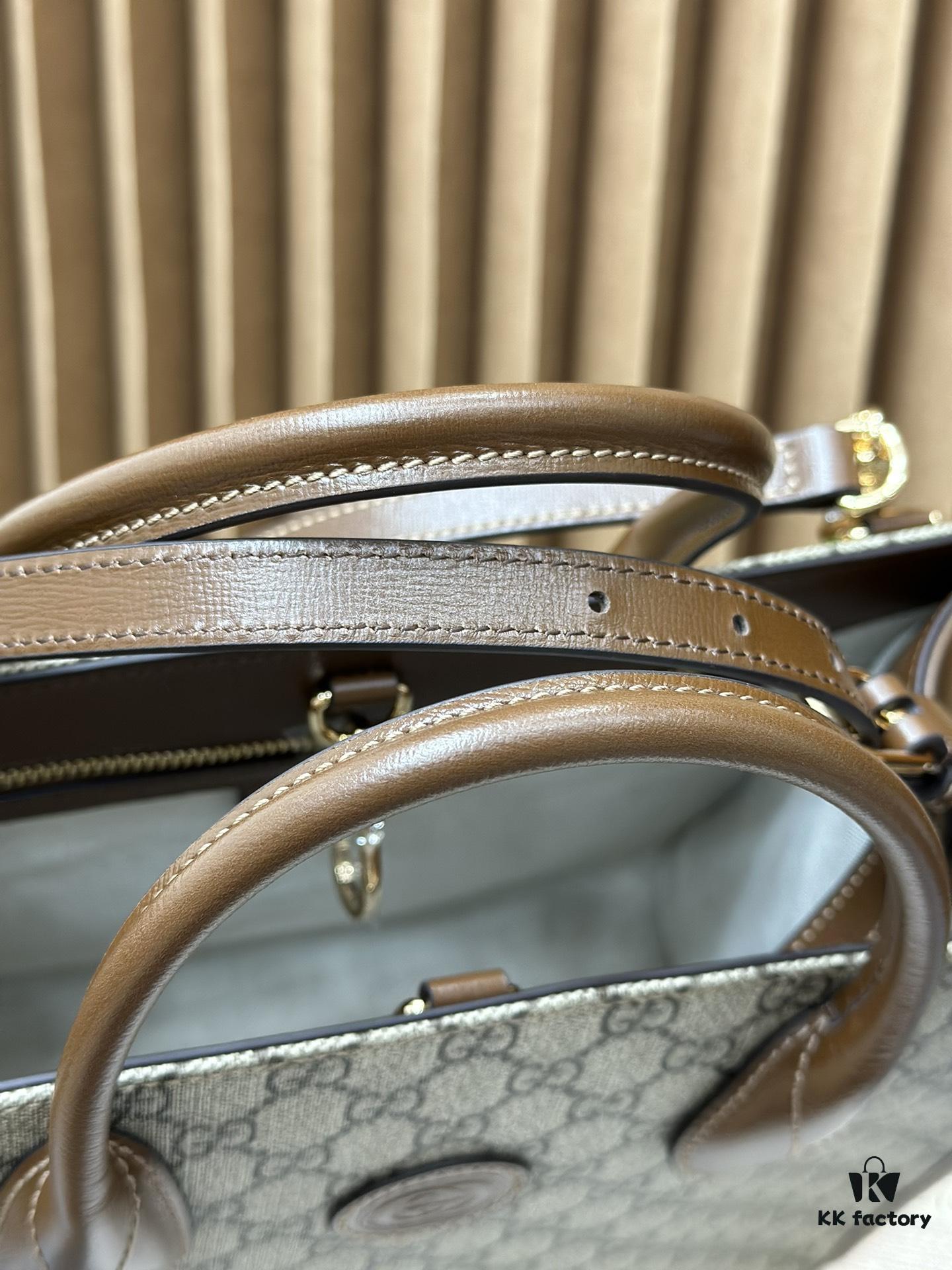 Original Leather Gucci Tote Classic 31