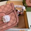 Small (Foldable Box) Size: 21×15 (Small) Gucci New Pink 1955 Horsebit Saddle Bag 💕