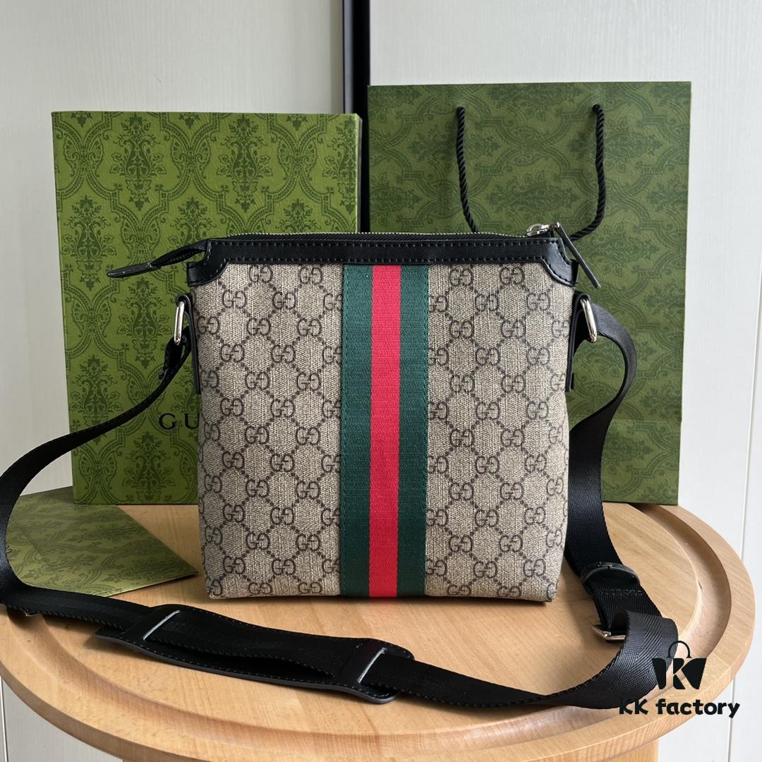 Gucci GG Ophidia Print Series Men's Crossbody Bag Small Size 471454