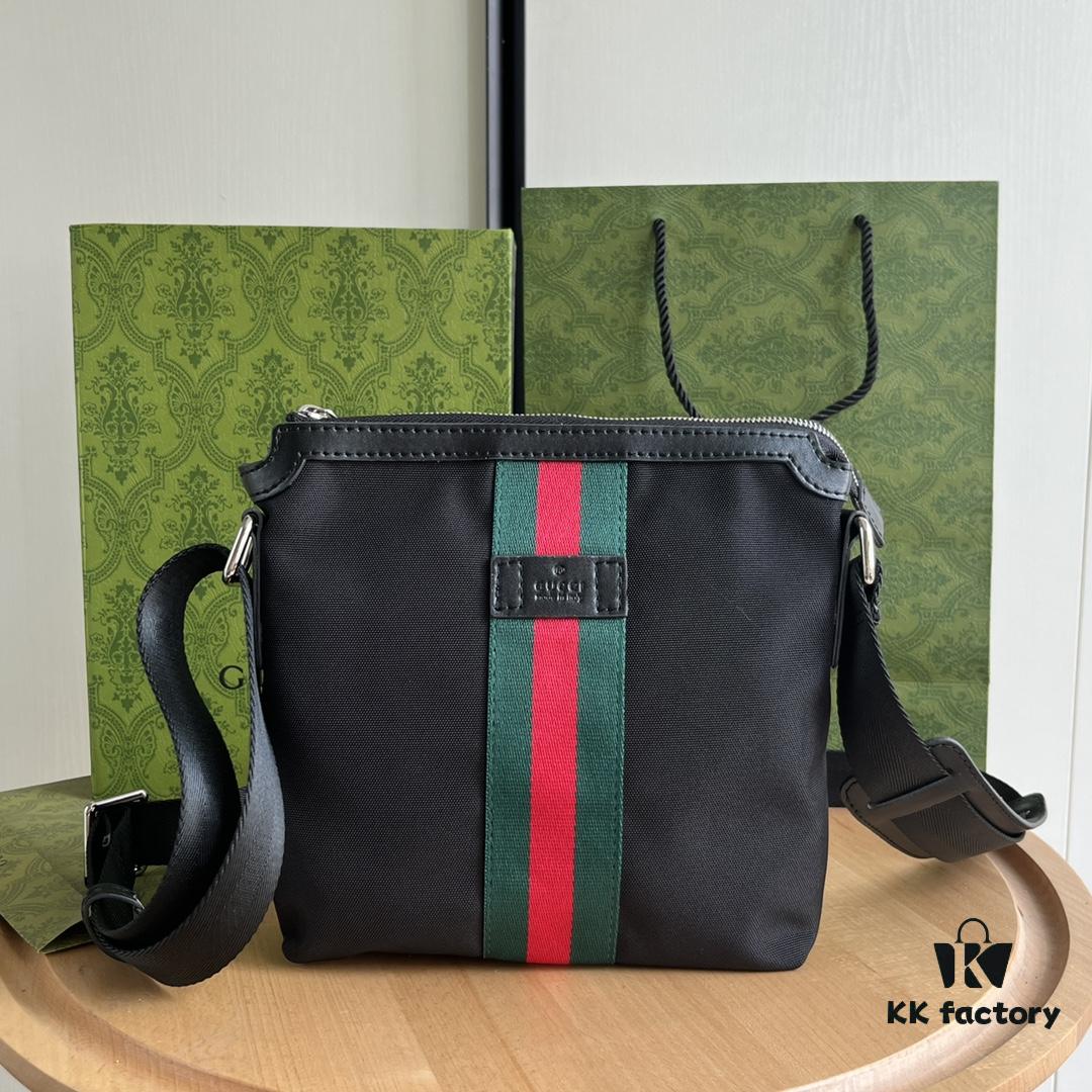 Gucci GG Ophidia Print Series Men's Crossbody Bag Small Size 21*22*4cm Model No. 471454