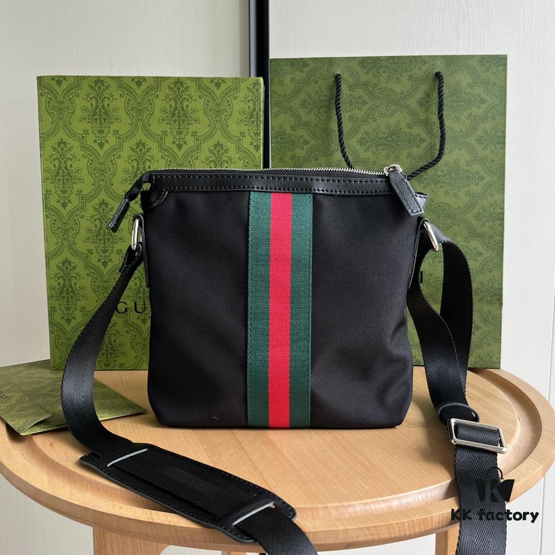 Gucci GG Ophidia Print Series Men's Crossbody Bag Small Size 21*22*4cm Model No. 471454