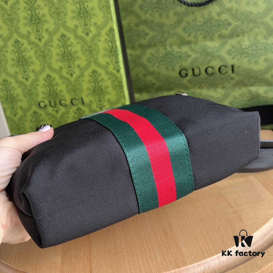 Gucci GG Ophidia Print Series Men's Crossbody Bag Small Size 21*22*4cm Model No. 471454