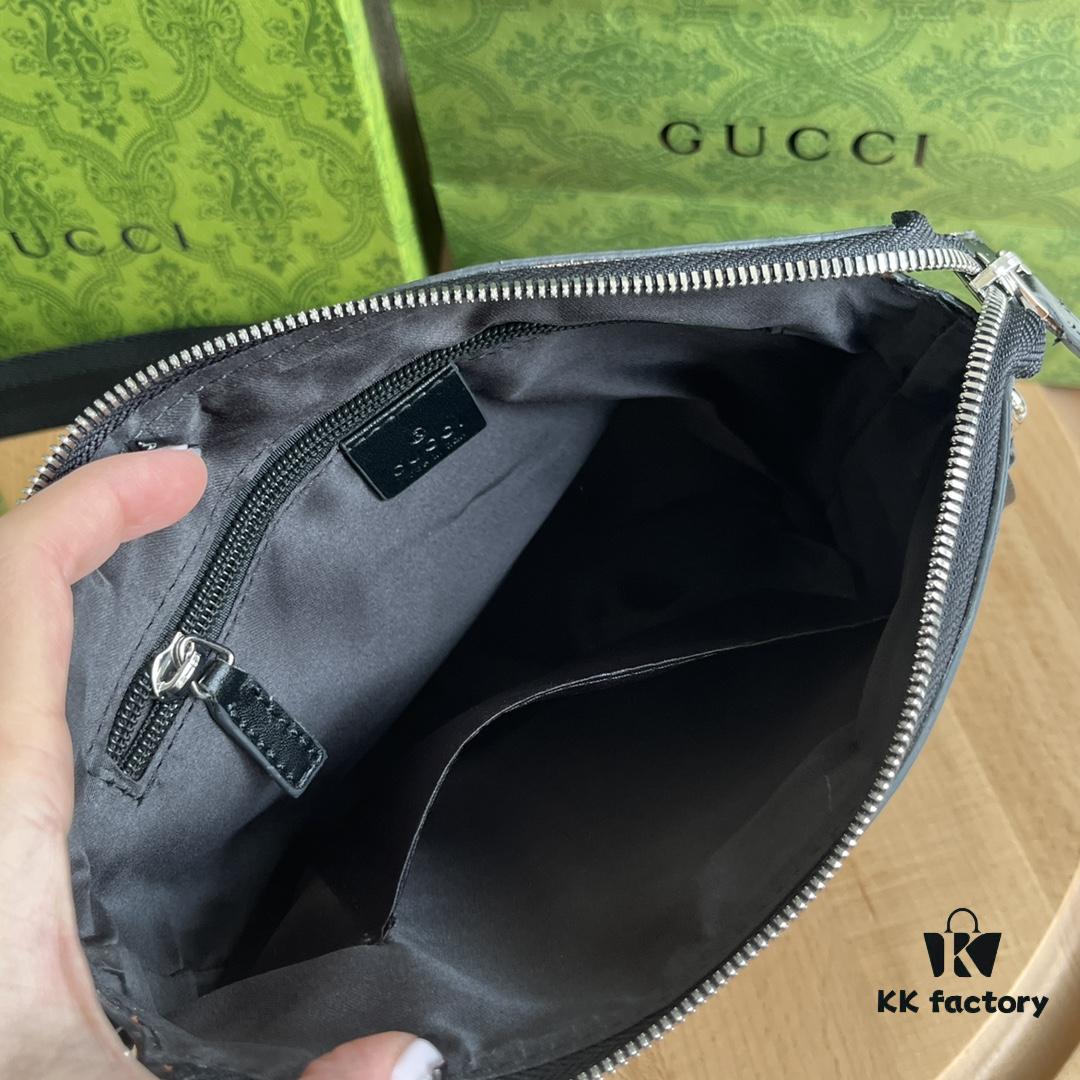 Gucci GG Ophidia Print Series Men's Crossbody Bag Small Size 21*22*4cm Model No. 471454