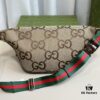 Gucci Super Double G Jumbo Series Belt Bag, Model Number: 696031 Coffee Fabric
