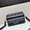 Small DIOR New Messenger Bag with Box 🆕❤️ - Blue Oblique Print, CD Buckle, Adjustable Shoulder Strap