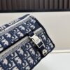 Small DIOR New Messenger Bag with Box 🆕❤️ - Blue Oblique Print, CD Buckle, Adjustable Shoulder Strap