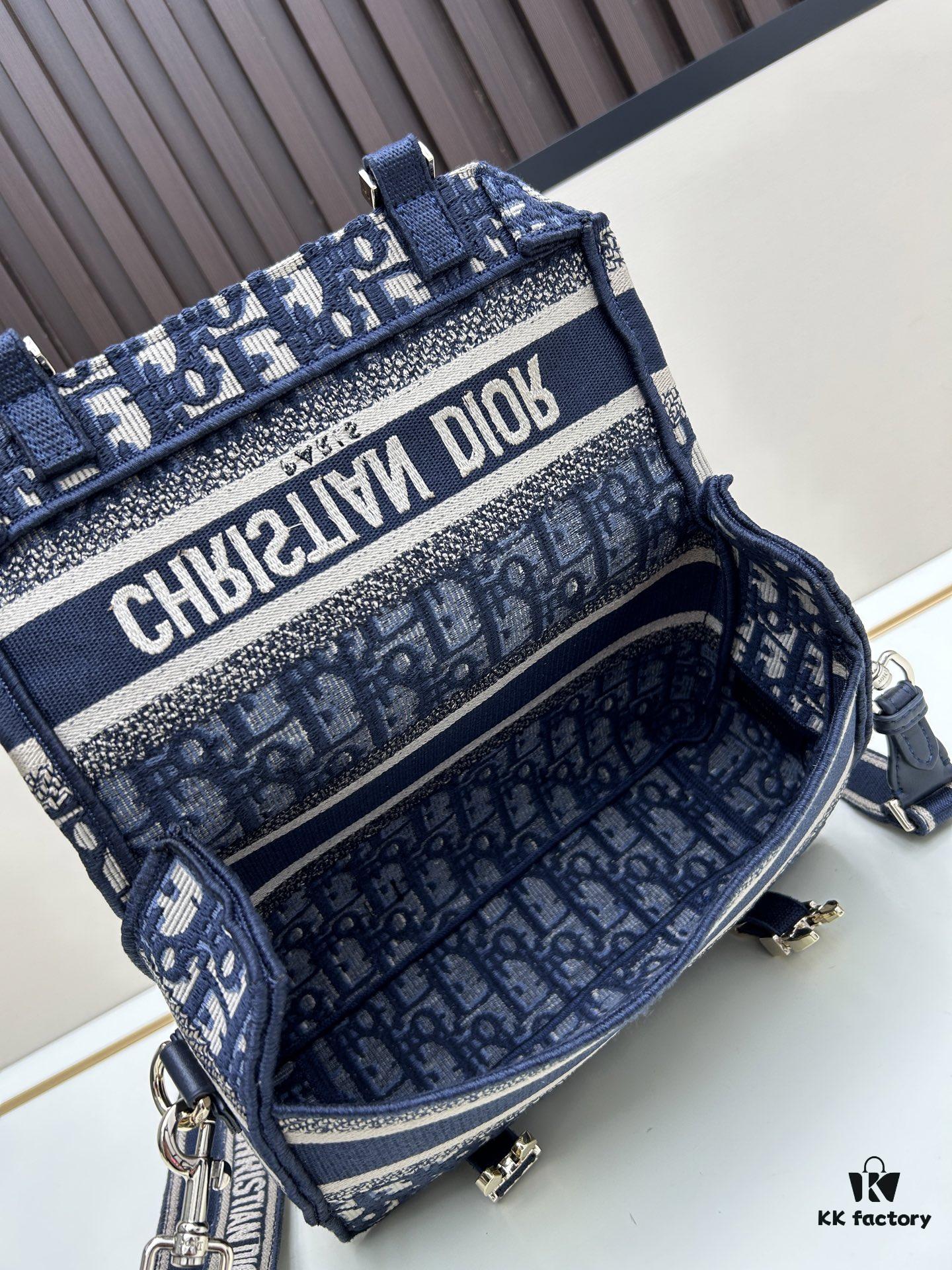 Small DIOR New Messenger Bag with Box 🆕❤️ - Blue Oblique Print, CD Buckle, Adjustable Shoulder Strap