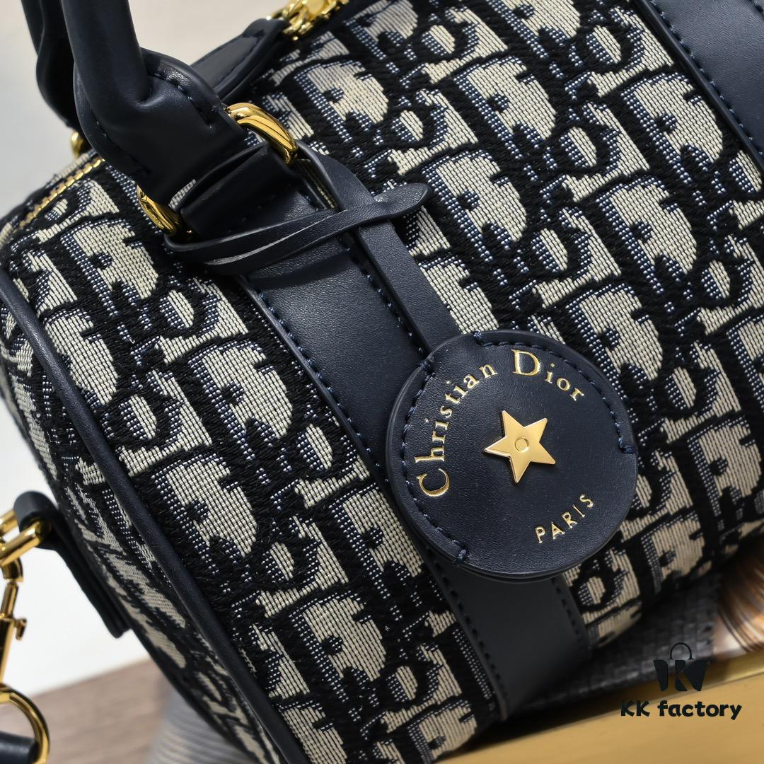 Dior Groove 20.25 Handbag in Blue Oblique Print