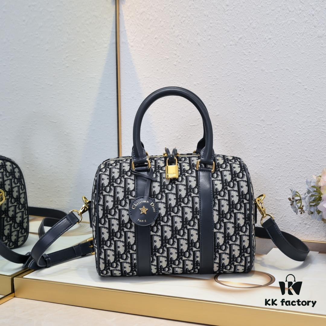 Dior Groove .25 Handbag in Blue Oblique Print