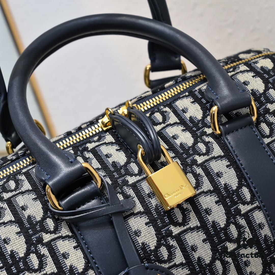 Dior Groove .25 Handbag in Blue Oblique Print