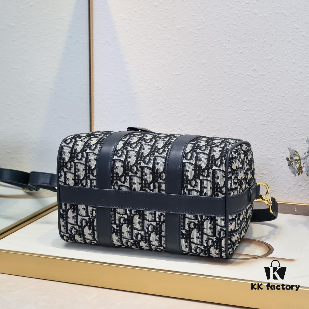 Dior Groove .25 Handbag in Blue Oblique Print