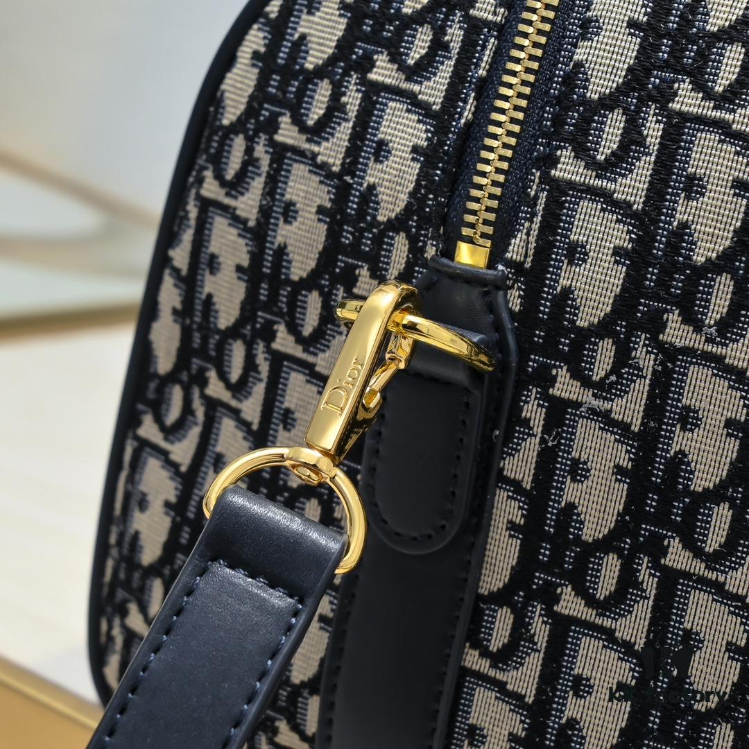 Dior Groove .25 Handbag in Blue Oblique Print