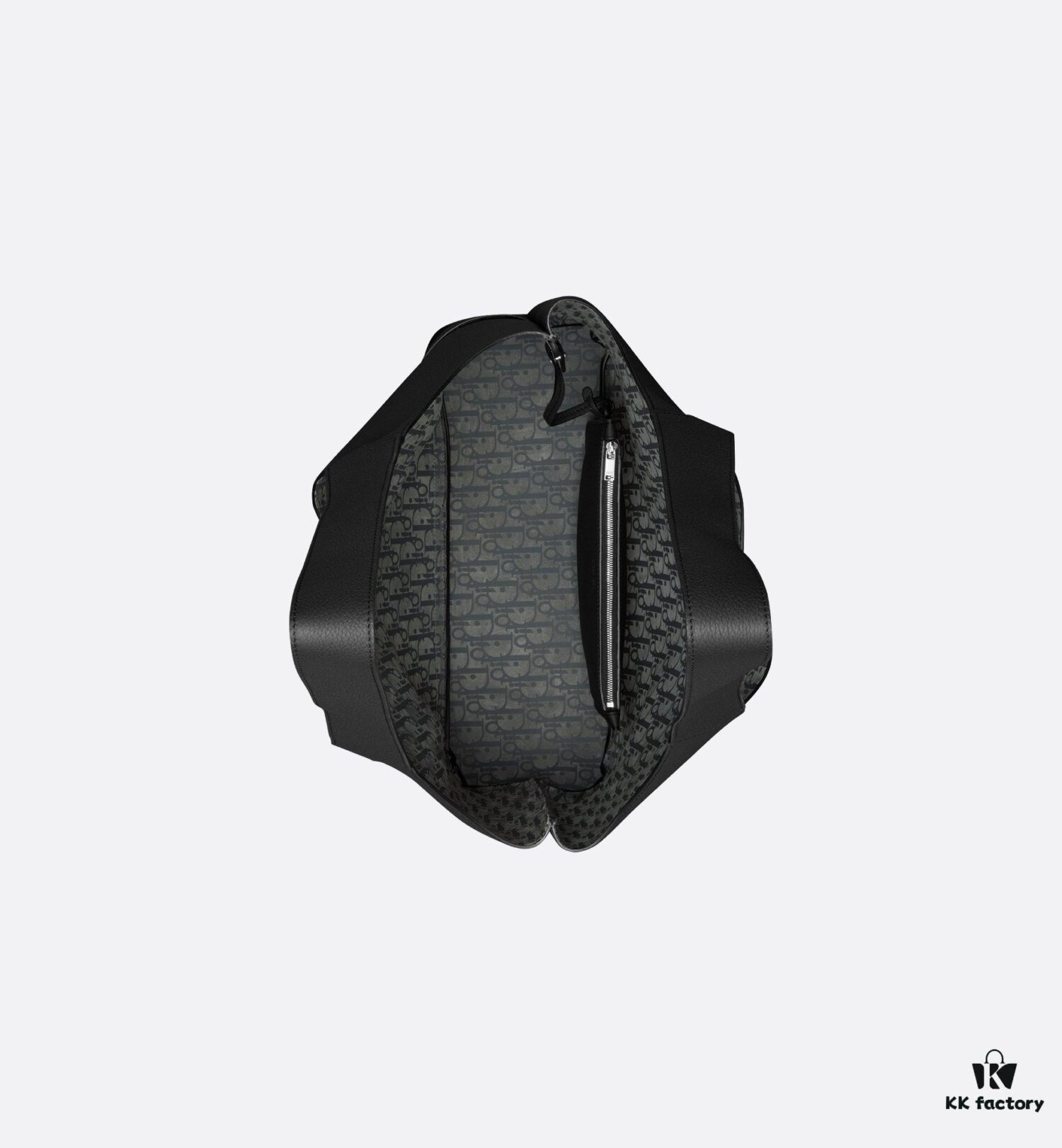 Dior Privé Handbag Fall 2025 Collection Elegant Beige Leather with Oblique Print Suede Lining