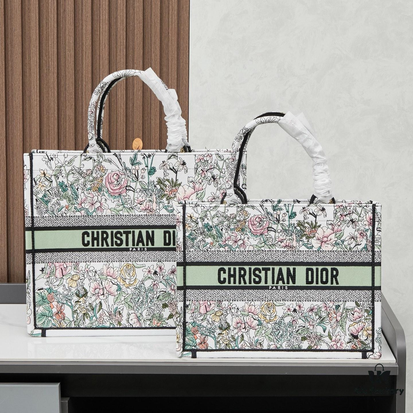 Original Order Embroidered Medium Di0r Book Tote