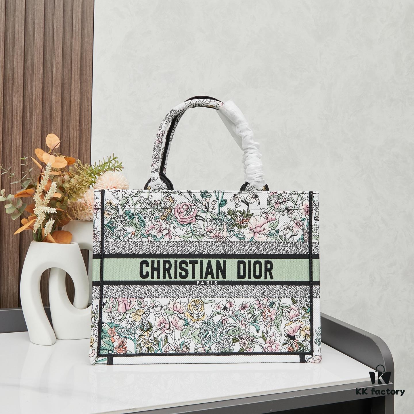 Original Order Embroidered Medium Di0r Book Tote