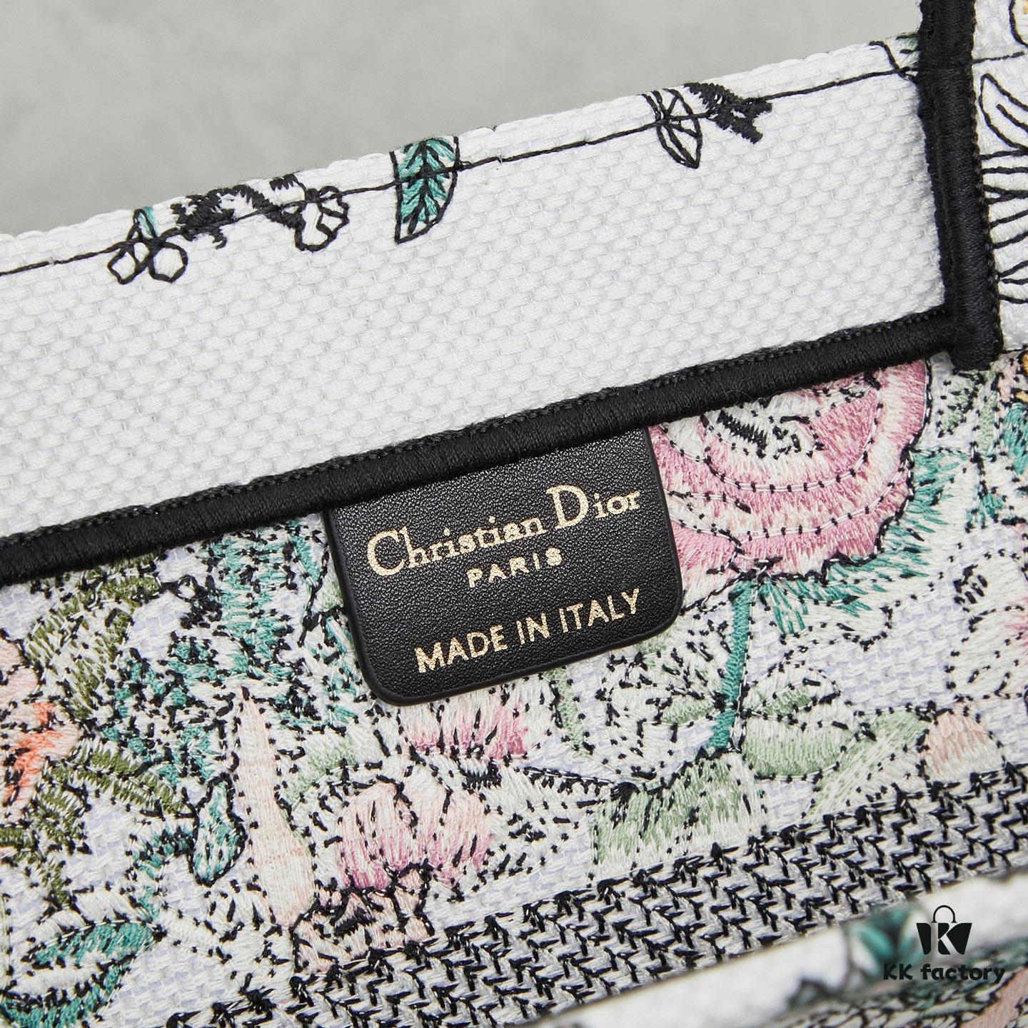 Original Order Embroidered Medium Di0r Book Tote