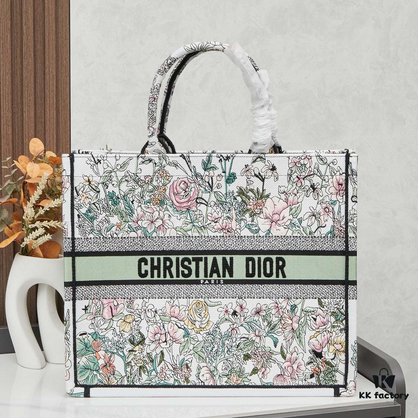 Embroidered Large [Di0r Book Tote]