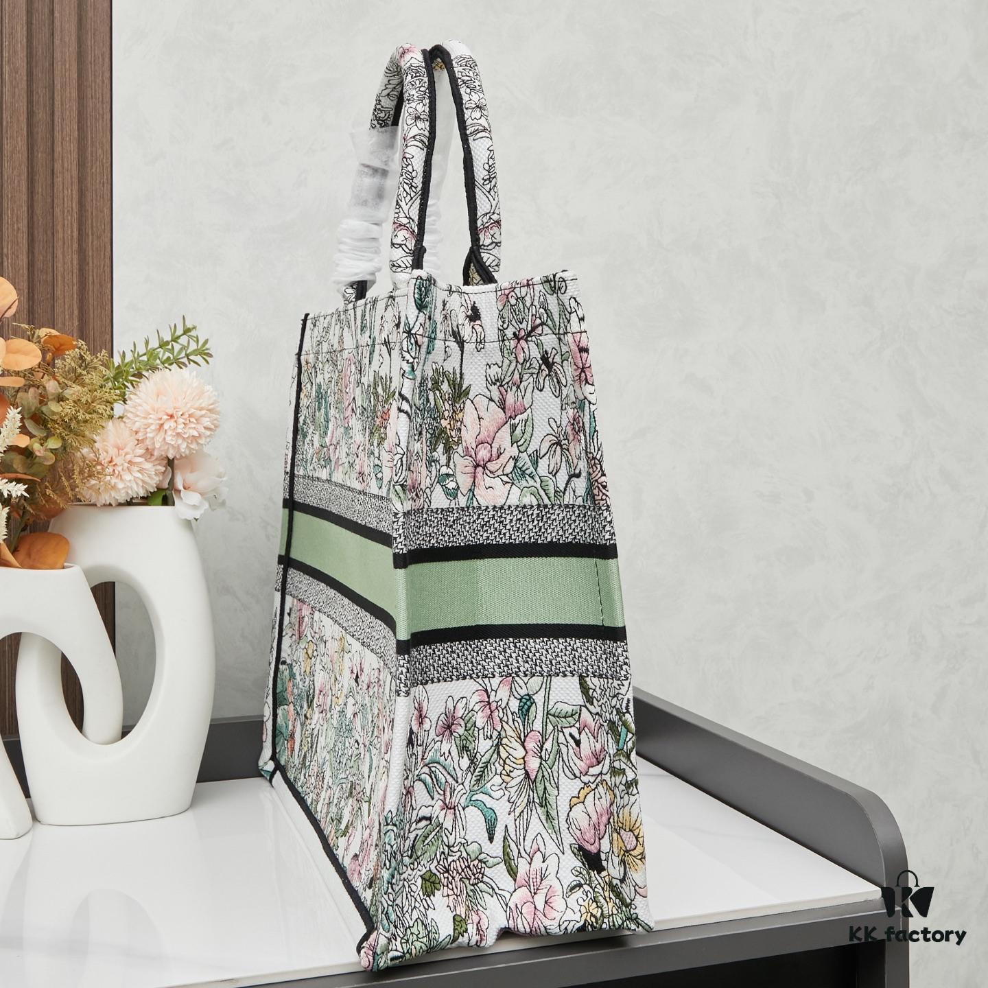 Embroidered Large [Di0r Book Tote]