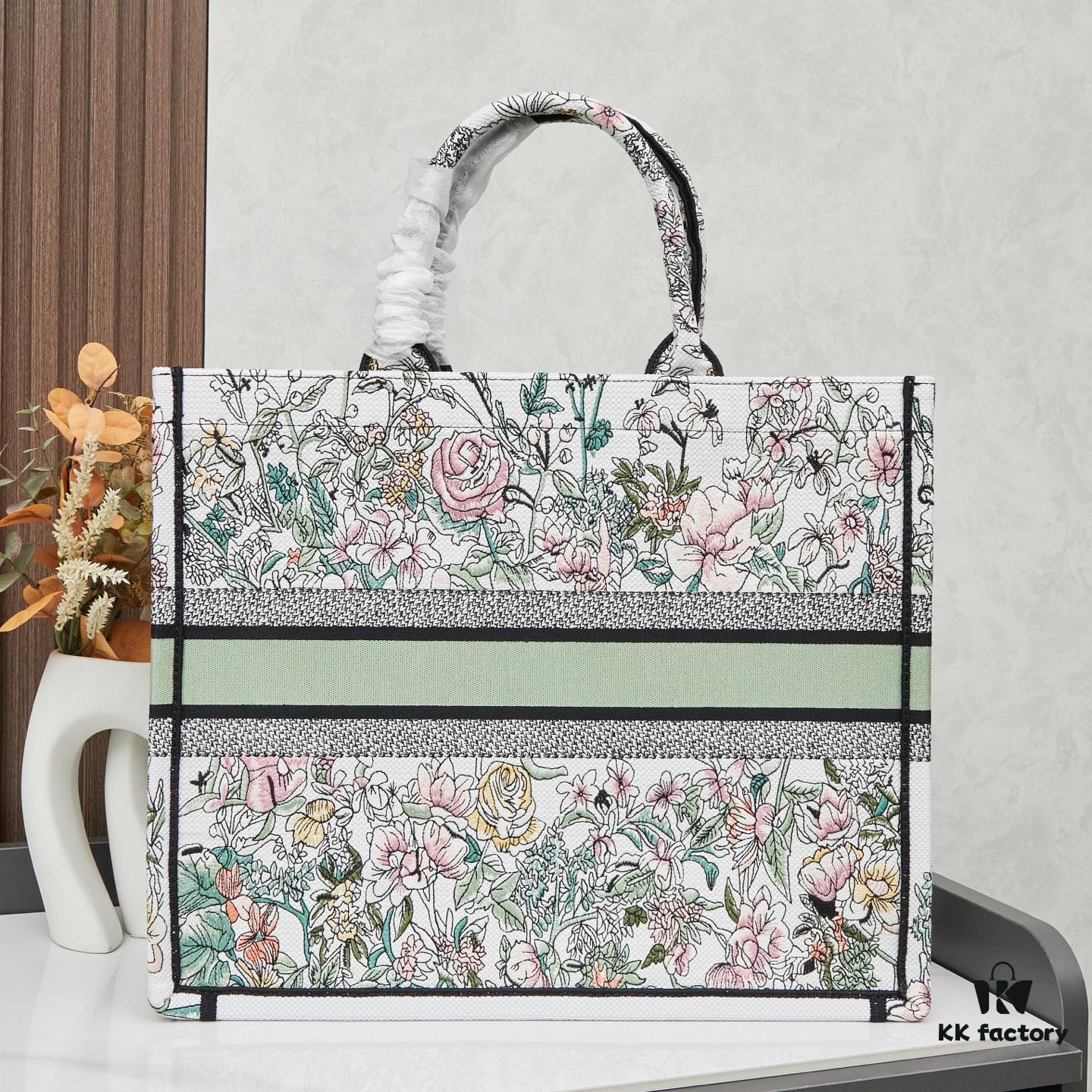 Embroidered Large [Di0r Book Tote]