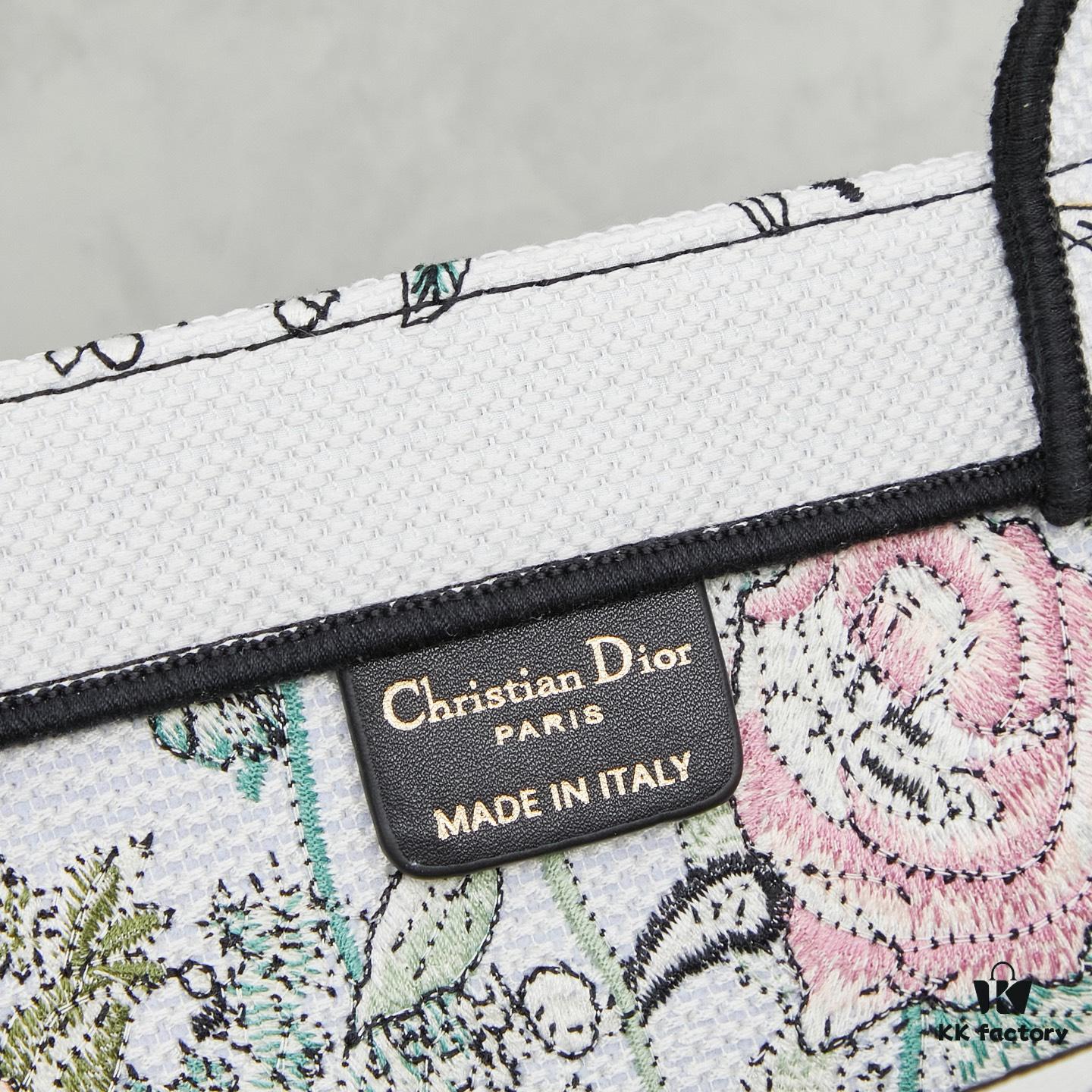 Embroidered Large [Di0r Book Tote]