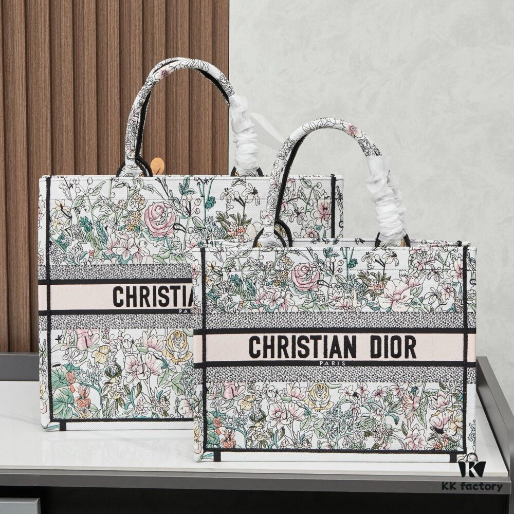Original Order Embroidered Large Di0r Book Tote