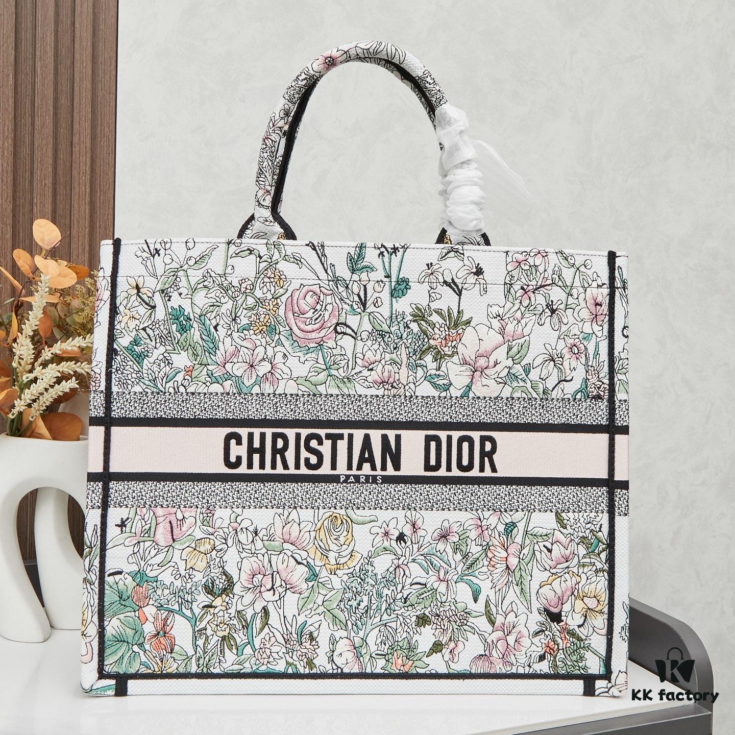 Original Order Embroidered Large Di0r Book Tote