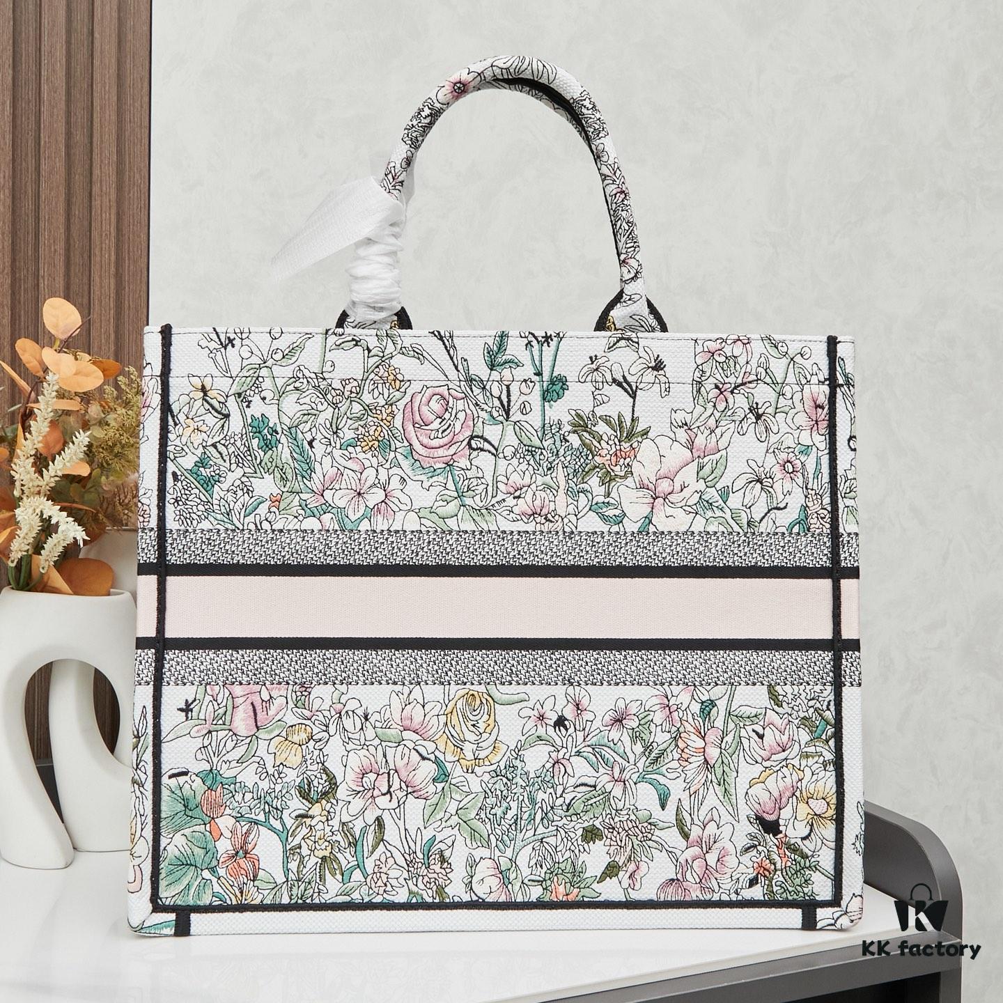 Original Order Embroidered Large Di0r Book Tote