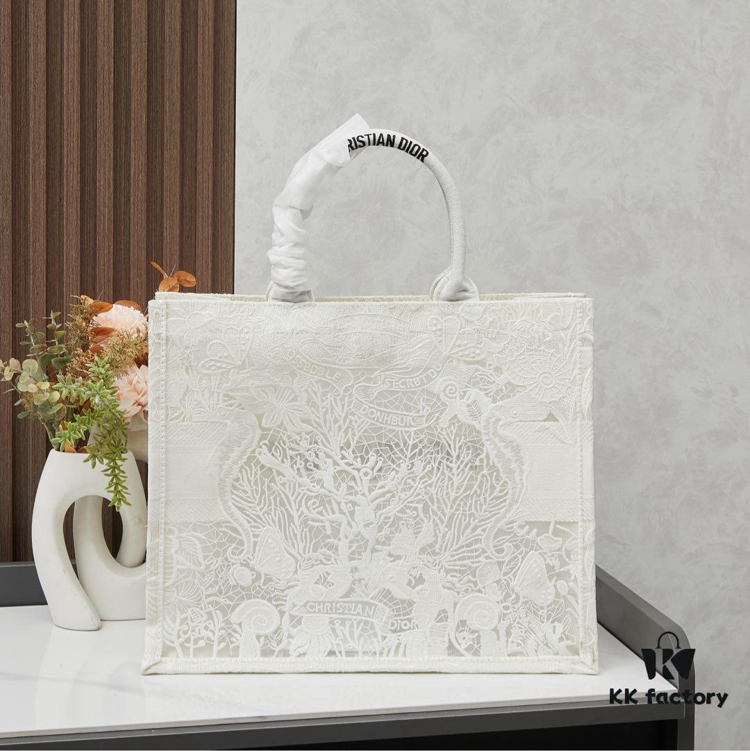 Embroidered Large Size [Di0r Book Tote]