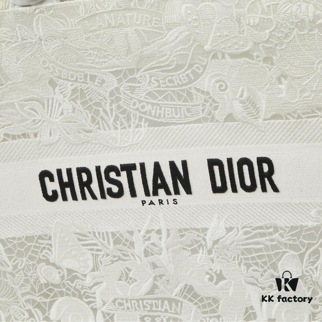 Embroidered Large Size [Di0r Book Tote]