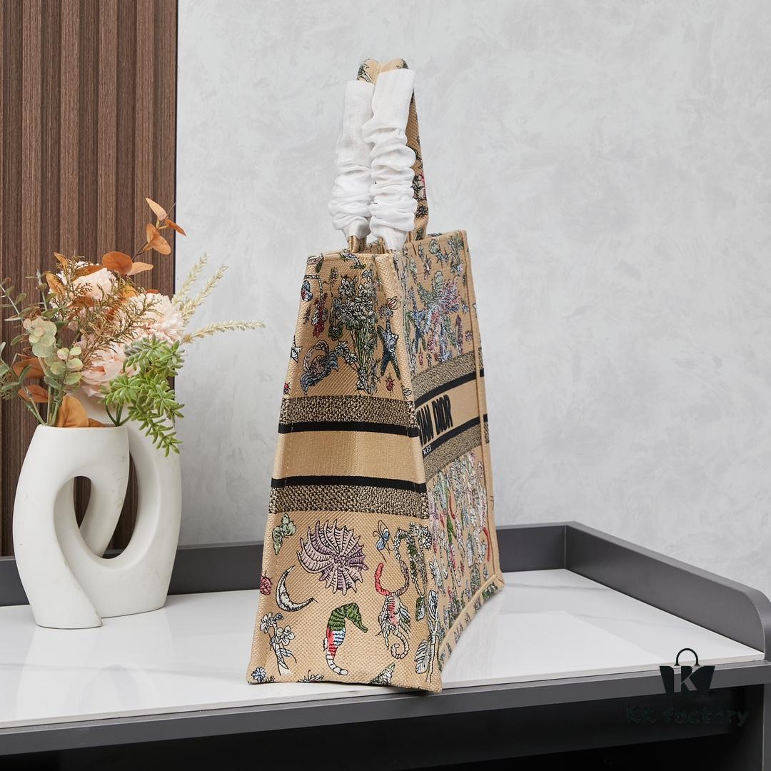 Embroidered Large Size [Di0r Book Tote]