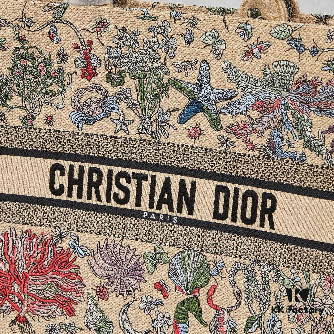Embroidered Large Size [Di0r Book Tote]