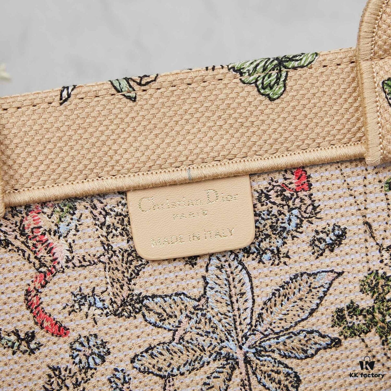 Embroidered Large Size [Di0r Book Tote]