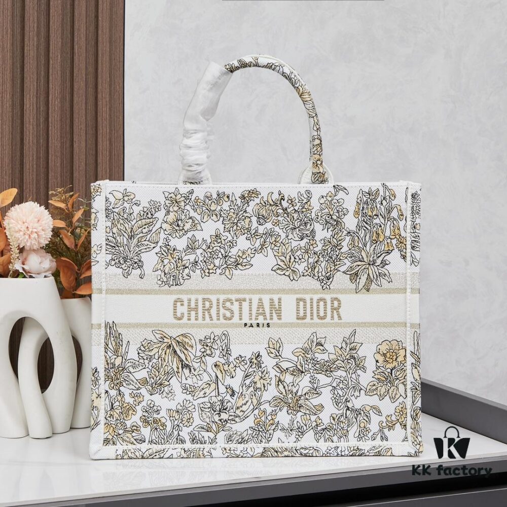 Original Order Embroidered Large Di0r Book Tote