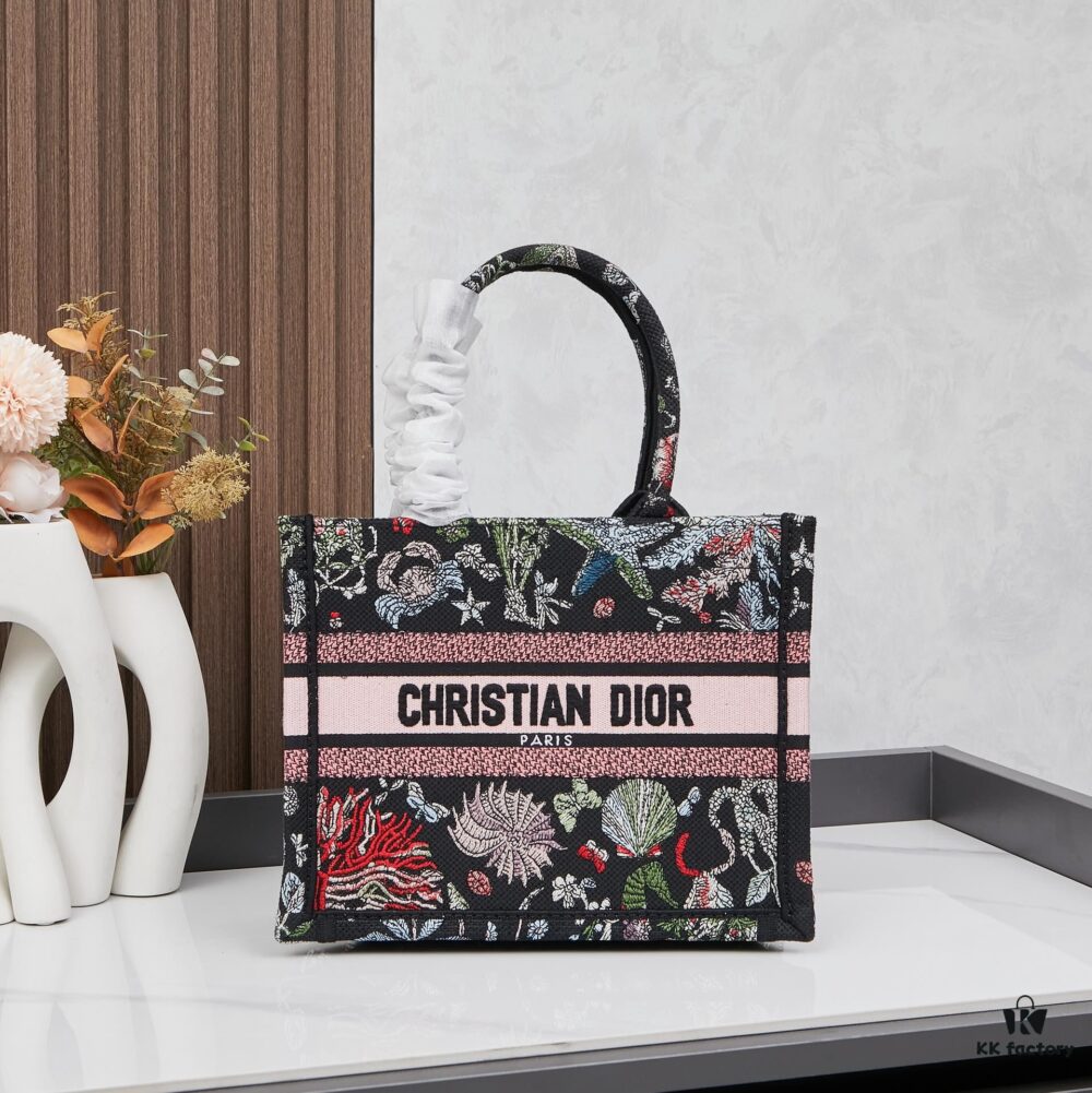 Book Tote Bag with Embroidered Small Size 26.5cm