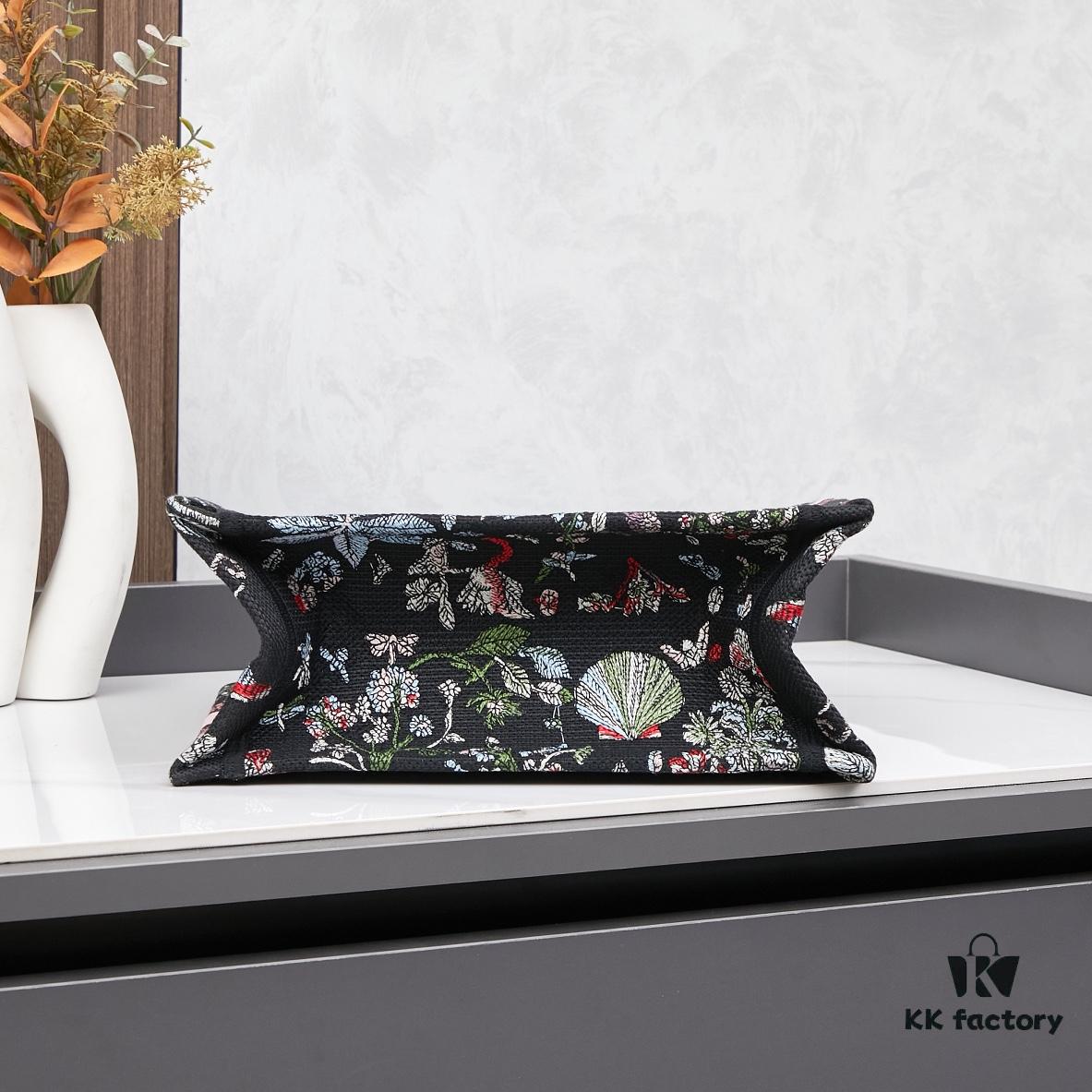 Book Tote Bag with Embroidered Small Size 26.5cm