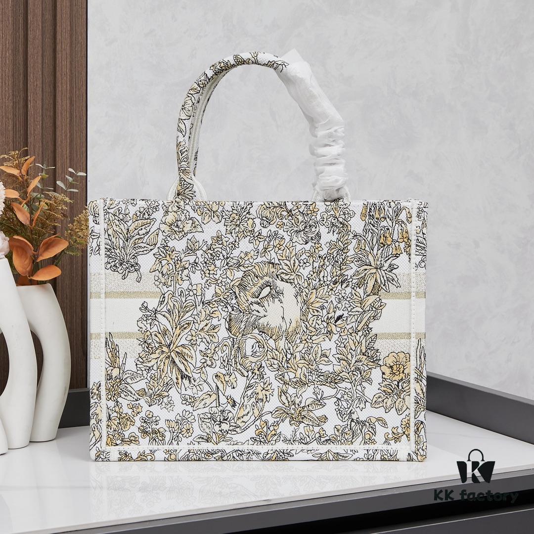 Original Order Embroidered Medium Di0r Book Tote