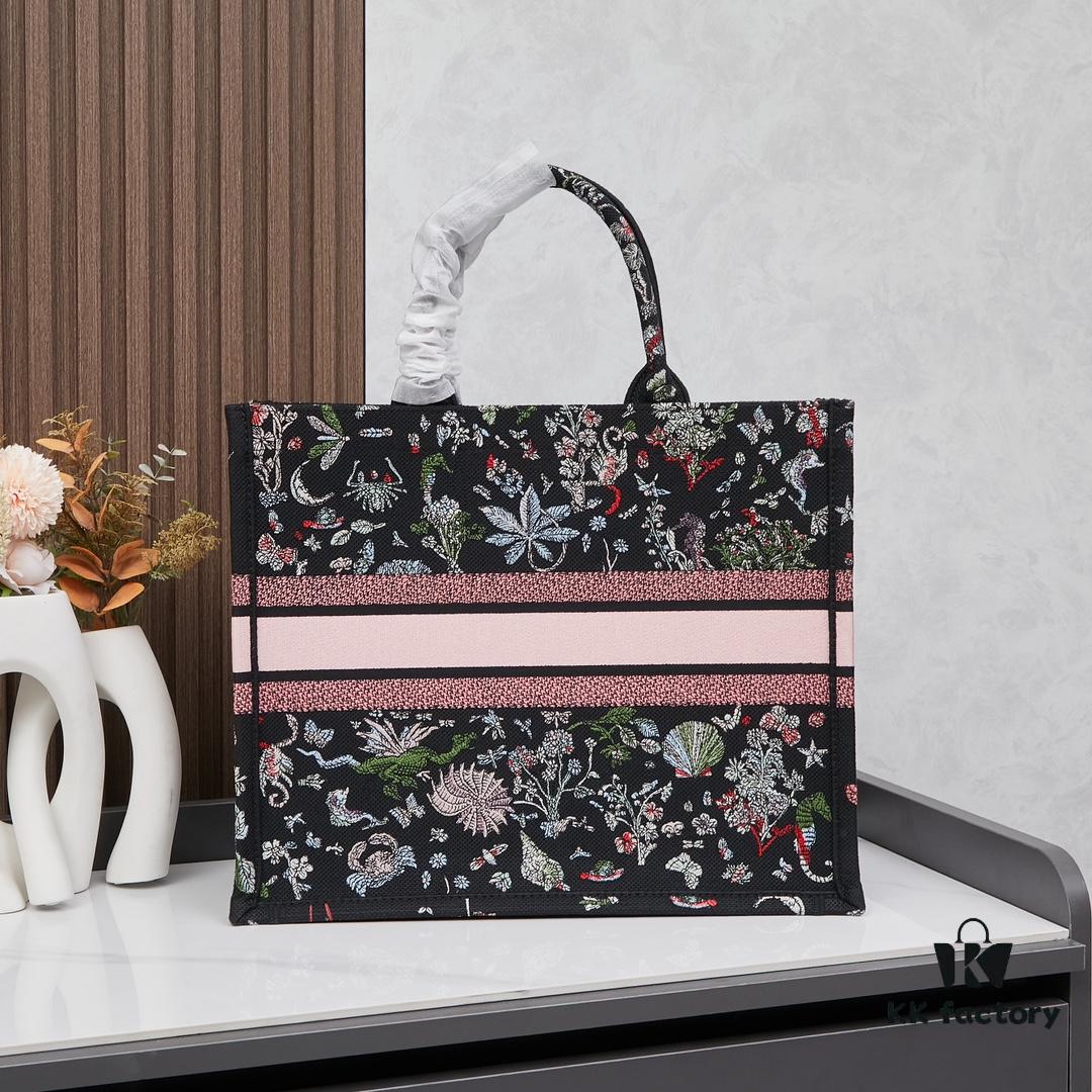 Embroidered Large Size [Di0r Book Tote]