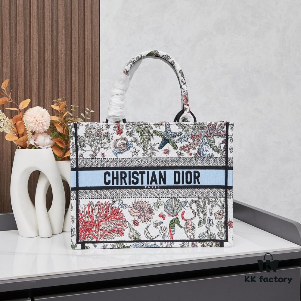 Original Order Embroidered Medium Di0r Book Tote