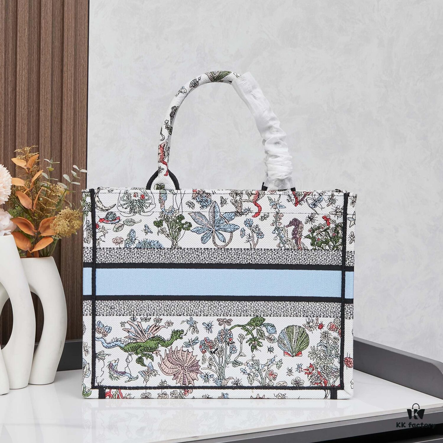 Original Order Embroidered Medium Di0r Book Tote