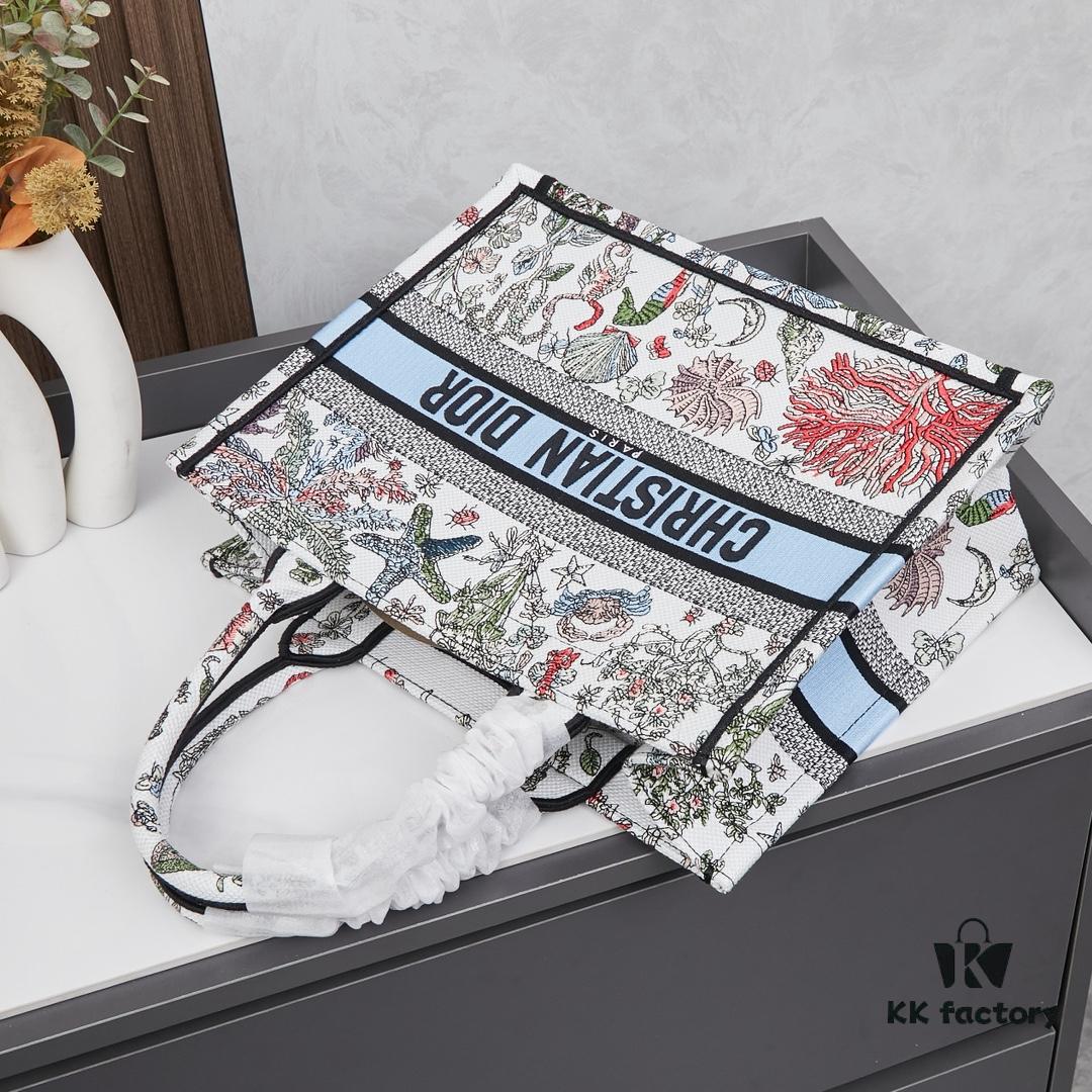 Original Order Embroidered Medium Di0r Book Tote