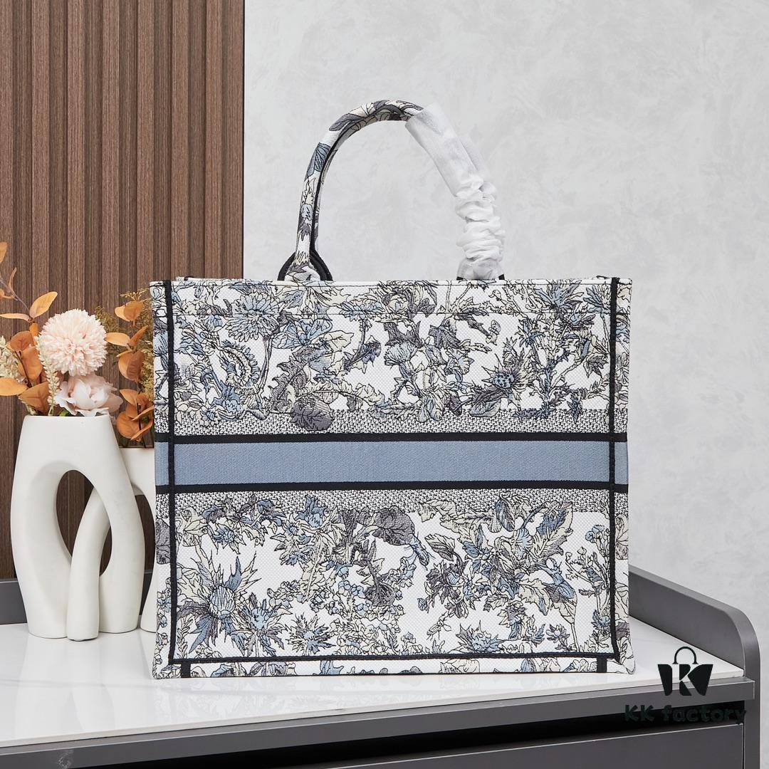 Embroidered Large Size [Di0r Book Tote]