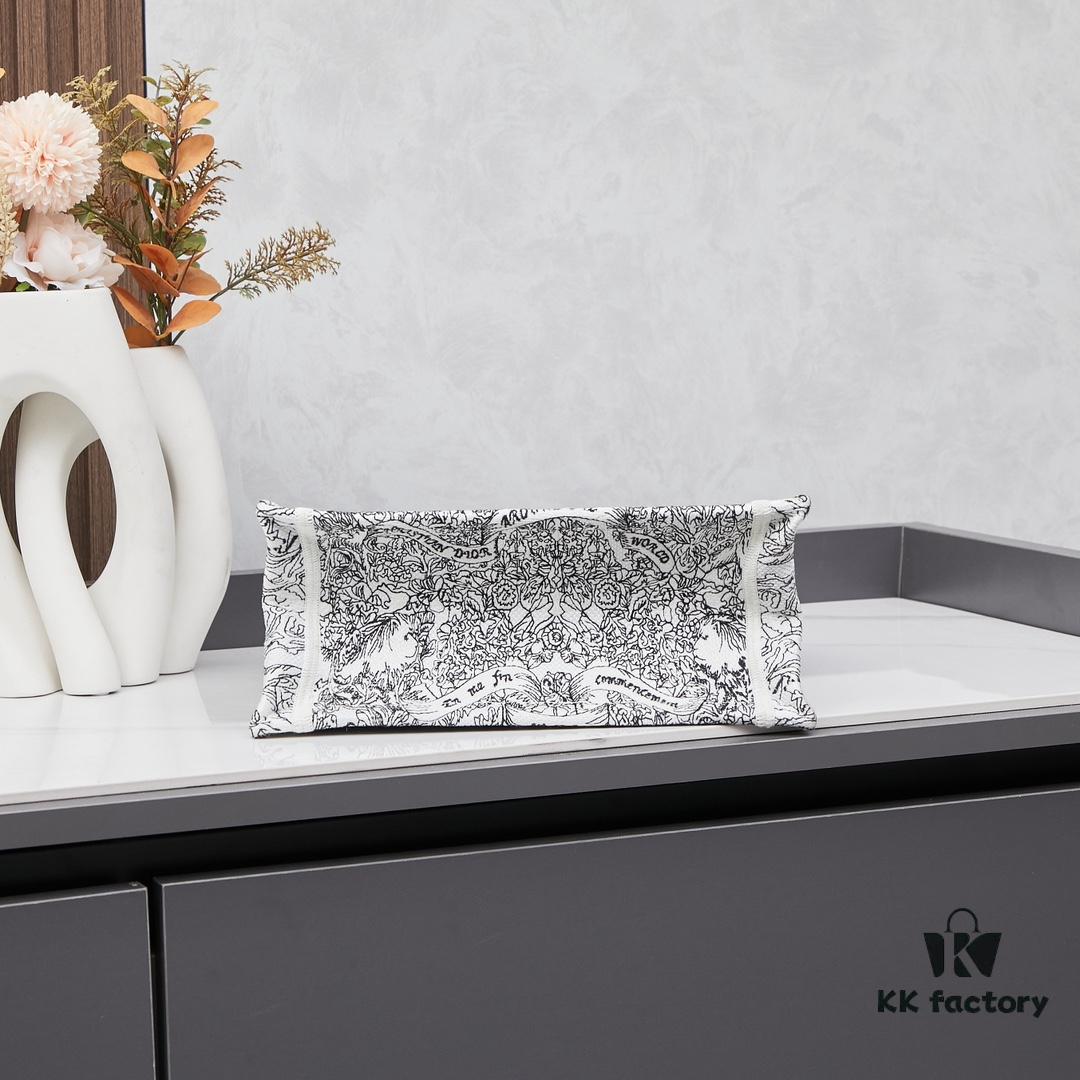 Book Tote Bag with Embroidered Small Size 26.5cm