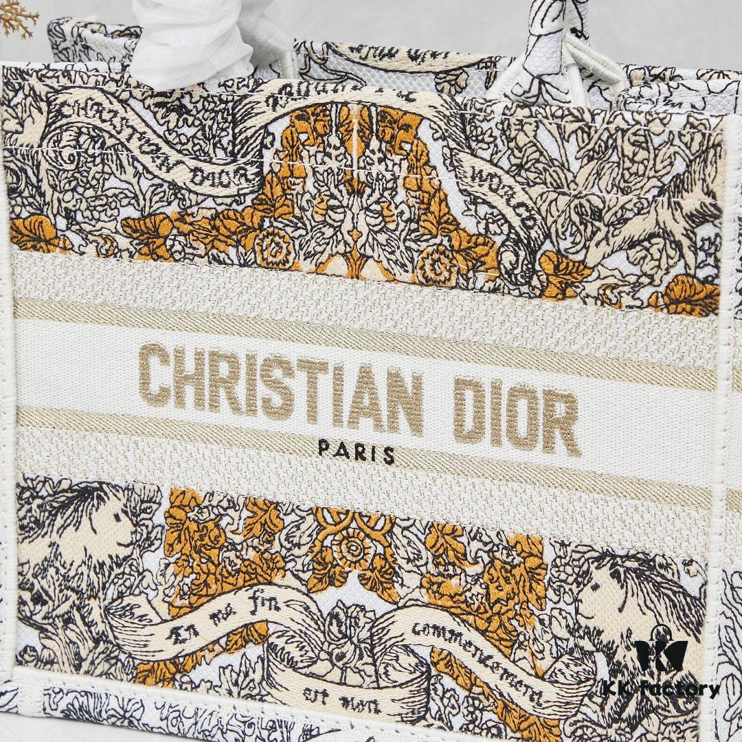 Book Tote Bag with Embroidered Small Size 26.5cm