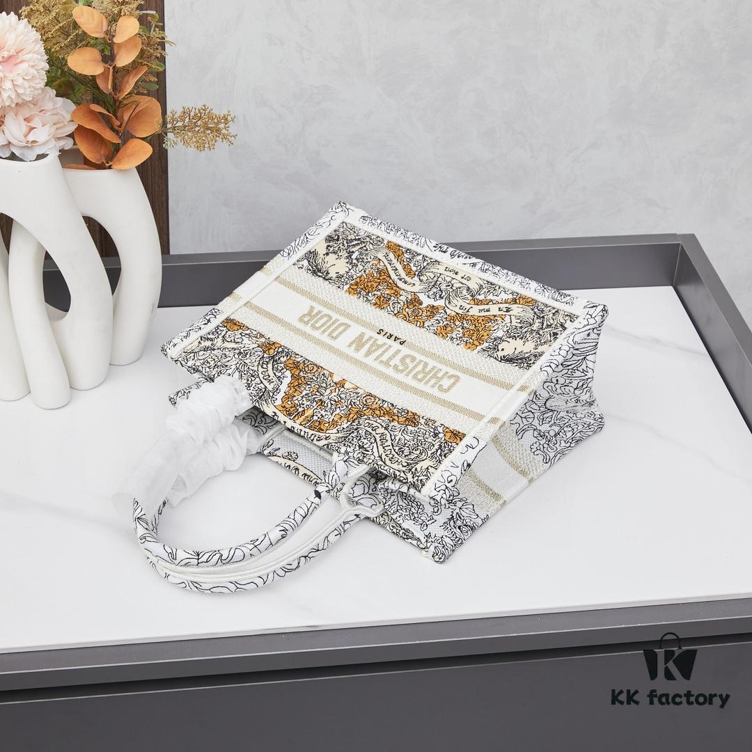 Book Tote Bag with Embroidered Small Size 26.5cm