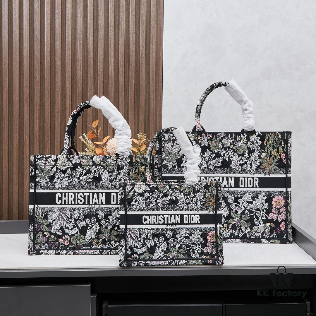 Embroidered Large Size [Di0r Book Tote]