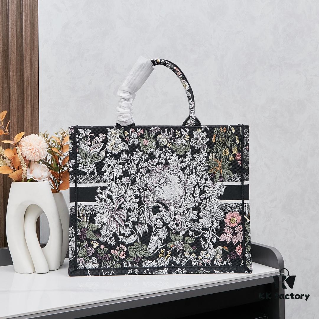Embroidered Large Size [Di0r Book Tote]